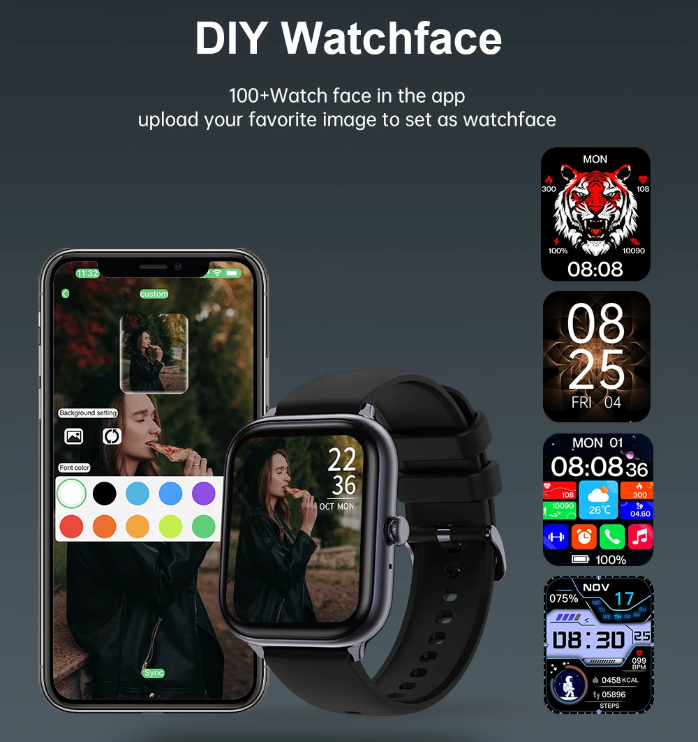 IMIKI ST1 Smart Watch With AMOLED DIY Watchface