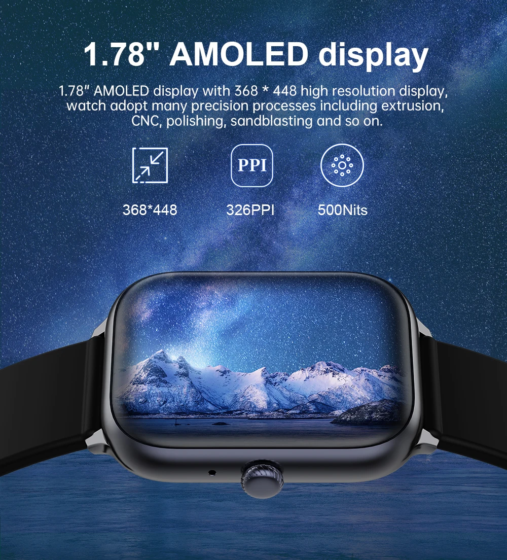 IMIKI ST1 Smart Watch With AMOLED Display & Warranty