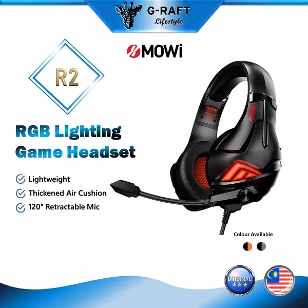 xMOWi R2 Stereo Gaming Headphone - Over Ear Headset - Noise Cancelling BD Price