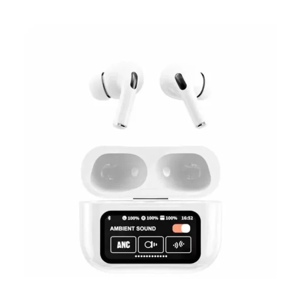 A9 Pro ANC Wireless Earbuds with Touch Screen Display